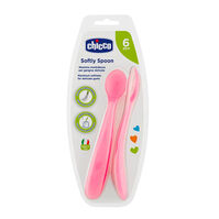 Cuchara de Silicona Blanda Rosa 6 Meses+  1ud.-200317 Cuchara de Silicona Blanda Rosa 6 Meses+  1ud.-200317 3
